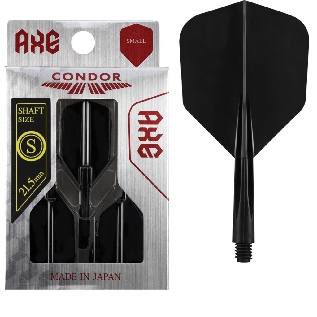 {台中BRUNS飛鏢用品專賣店}黑色.S長度.超級耐用尾翼.SHAPE大小.CONDOR AXE.一體成形尾翼