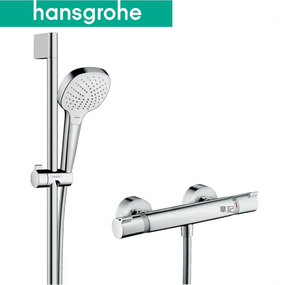 hansgrohe Croma Select E 淋浴龍頭附滑桿組 27082-40