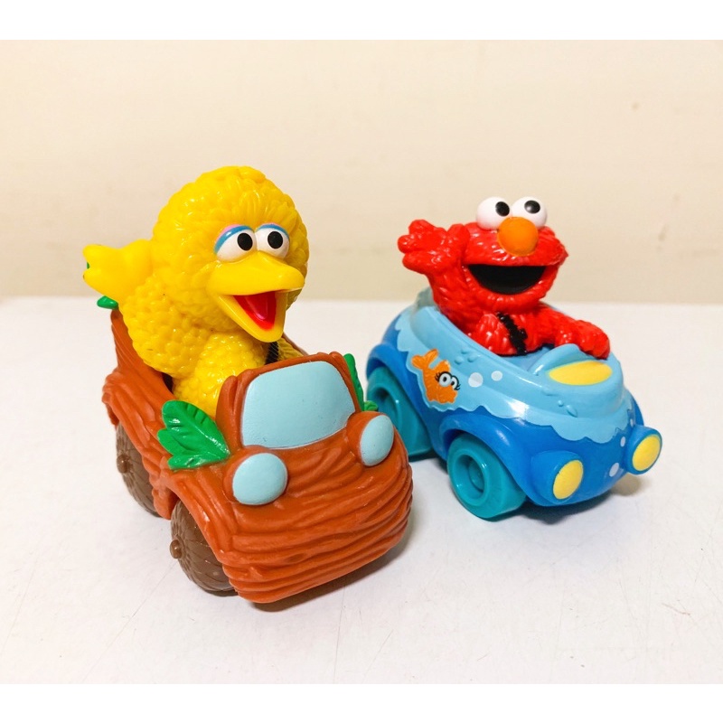 Sesame Street 芝麻街 Elmo 艾莫big bird 大鳥姐姐 玩具車 公仔