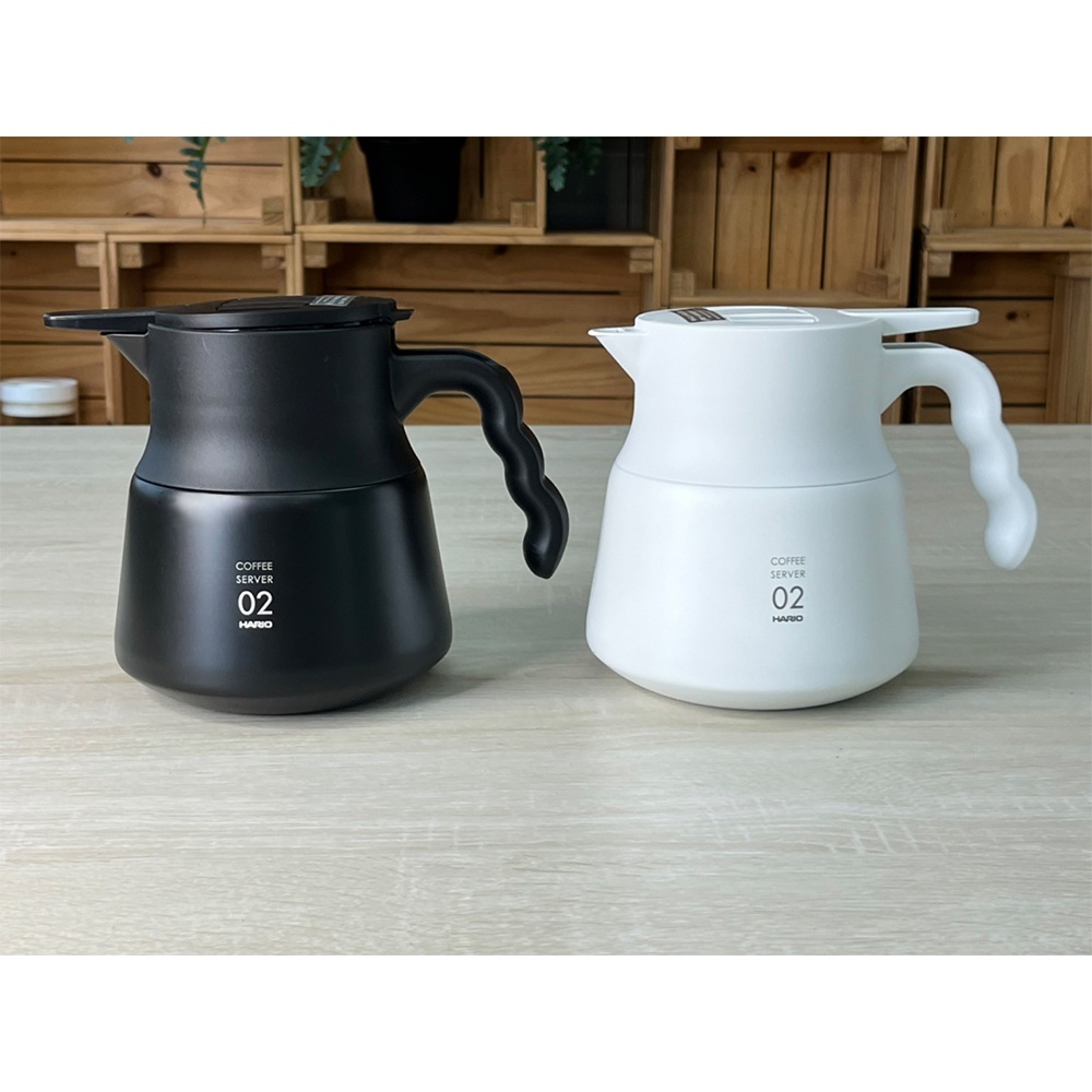 【HARIO】V60 VHSN系列雙層真空不鏽鋼保溫咖啡壺PLUS 02 600ml(2~5杯)咖啡分享壺 閃物咖啡