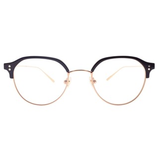 CARIN 光學眼鏡 ALEX P C1 率性眉框 0度藍光鏡片 眼鏡框 - 金橘眼鏡