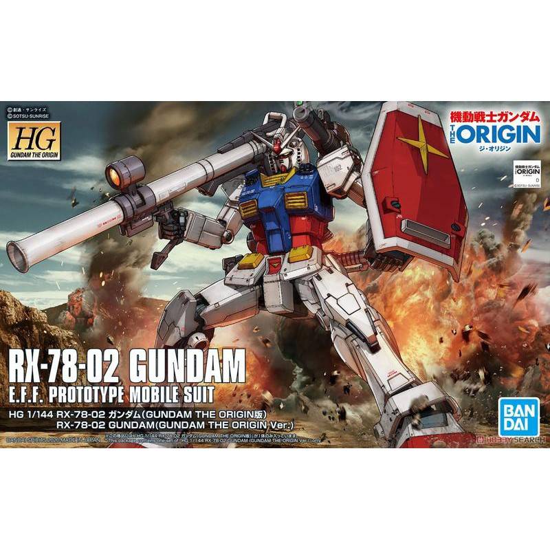 墨菲模型 萬代BANDAI HG 1/144 RX-78-02 鋼彈GUNDAM THE ORIGIN Ver.