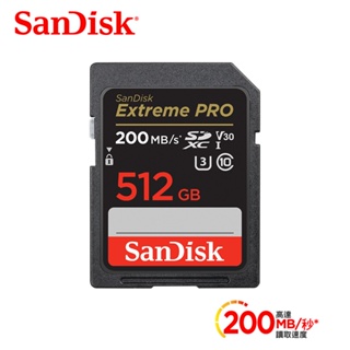 SanDisk Extreme Pro SDXC UHS-I(V30) 512GB 記憶卡(公司貨)