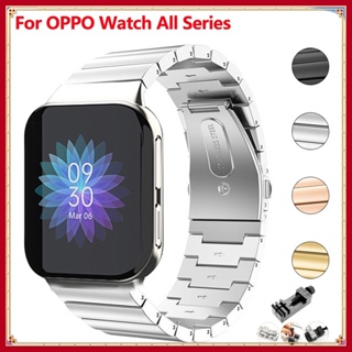 41 毫米手錶替換錶帶適用於 Oppo Watch 2 42 毫米 46 毫米不銹鋼智能手錶錶帶鏈接手鍊適用於 Oppo