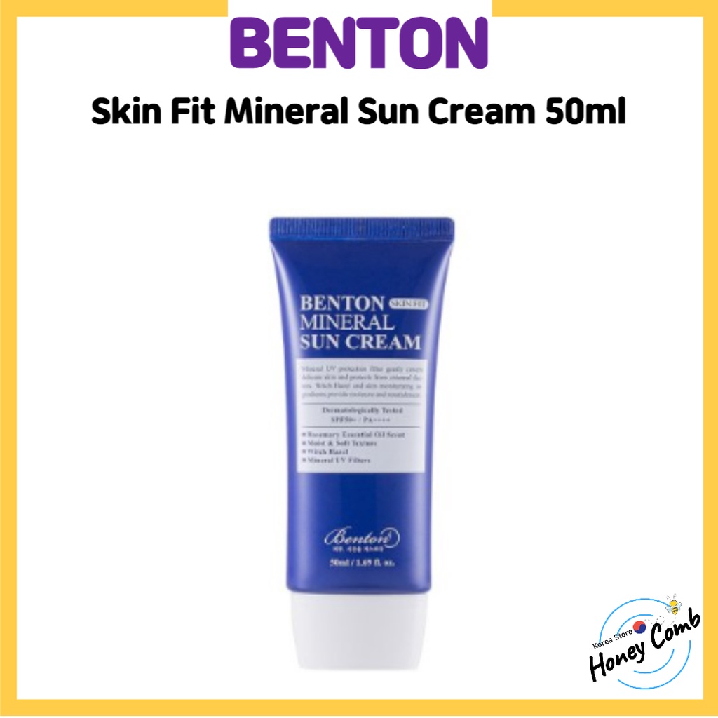 【Benton】Skin Fit 礦物防曬霜 50ml/防曬霜/韓國化妝品/韓國/防紫外線/美白防曬霜