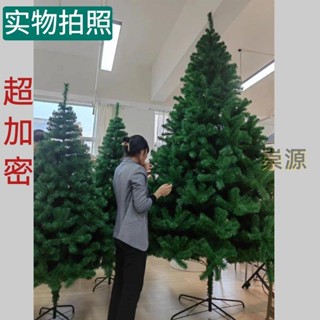 💥【免運】聖誕節聖誕樹裸樹家用綠色模擬加密裝飾品1.8米1.5米2.4米3米大型