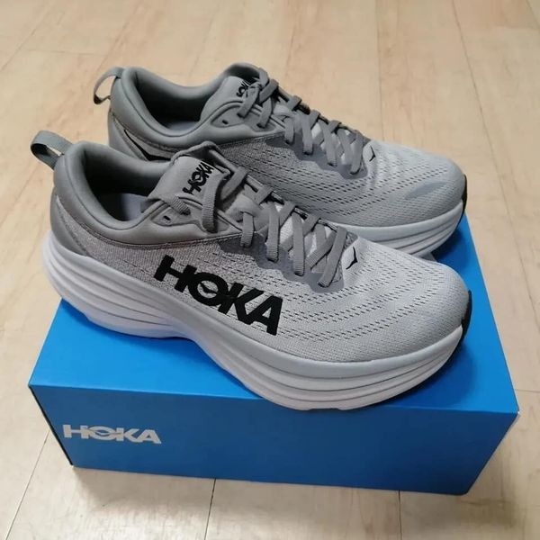 【TOP】Hoka One One Bondi 8 灰黑 柔軟 透氣 緩震 運動 增高 厚底 1127955SHMS