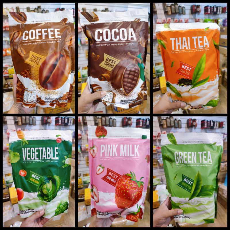 現貨 泰國 COCOA 可可 無糖可可 纖維可可 草莓牛奶 泰奶 蔬菜 低卡路里 排X飲 15g x 25小包