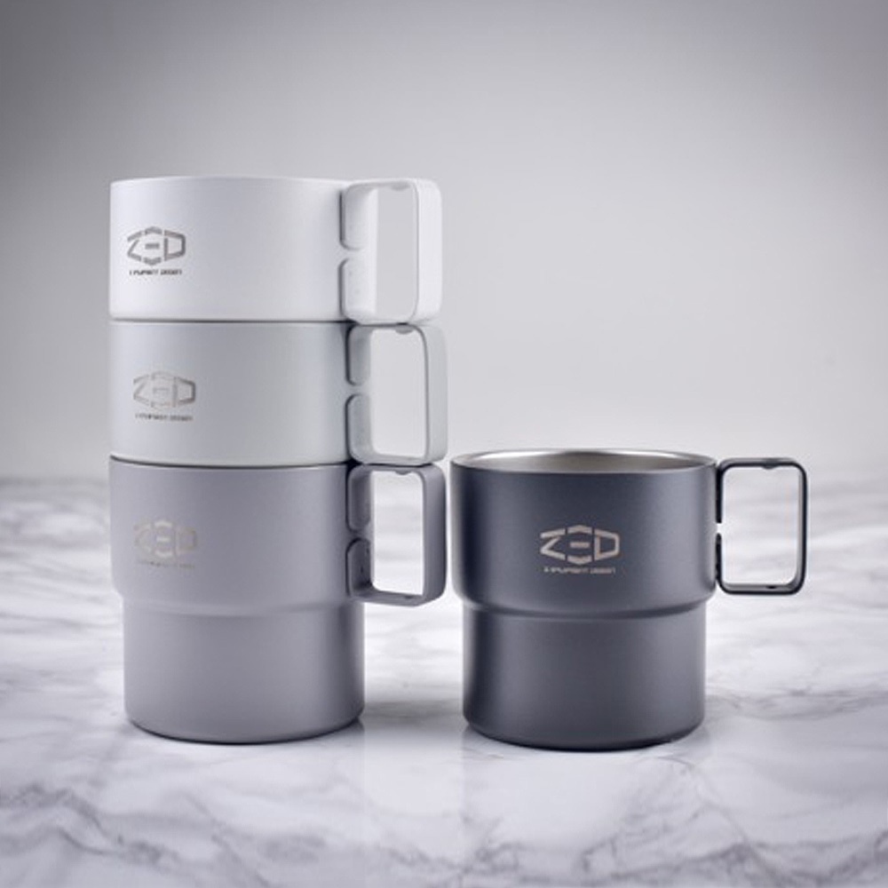 韓國品牌【4入一組】ZED 雙層不鏽鋼杯組 ZIABA0203  露營 野營 304不鏽鋼 188 不銹鋼 保溫 保冷