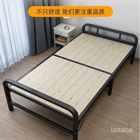 【新品/特惠】鐵架小床米硬板床摺疊床經濟型1簡易m竹床單人家用1.2雙人出租房