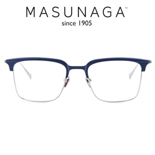MASUNAGA 增永眼鏡 WALDORF #35 (深藍/銀) 教場 風間公親 木村拓哉同款 眼鏡 鏡框 【原作眼鏡】