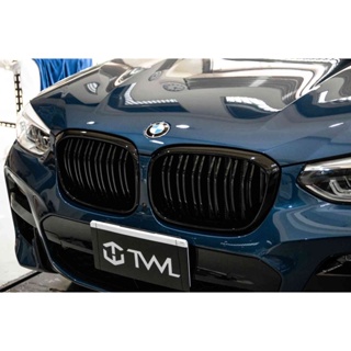 <台灣之光>全新 BMW G01 X3 G02 X4專用 18 19 20年 亮黑款 二線 2線 水箱罩 鼻頭組