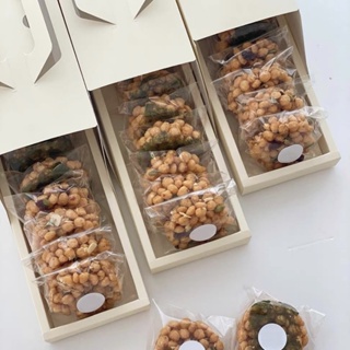 『Mi烘培』長形抽屜式手提盒 達克瓦茲 米香 堅果塔 手工餅乾 蛋糕 點心盒 包裝盒 手提盒 餅乾盒 手提包裝盒