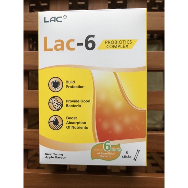 現貨！效期2023/12/2日，LAC-6益淨暢乳酸菌顆粒-蘋果風味 一包（5入）