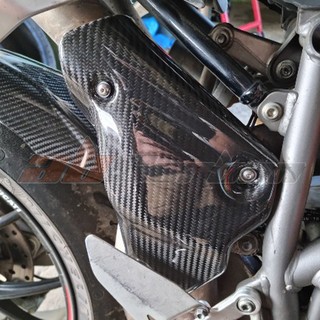 適用於DUCATI 848 1098 1198 碳纖維 改裝 全碳排氣防燙保護蓋罩