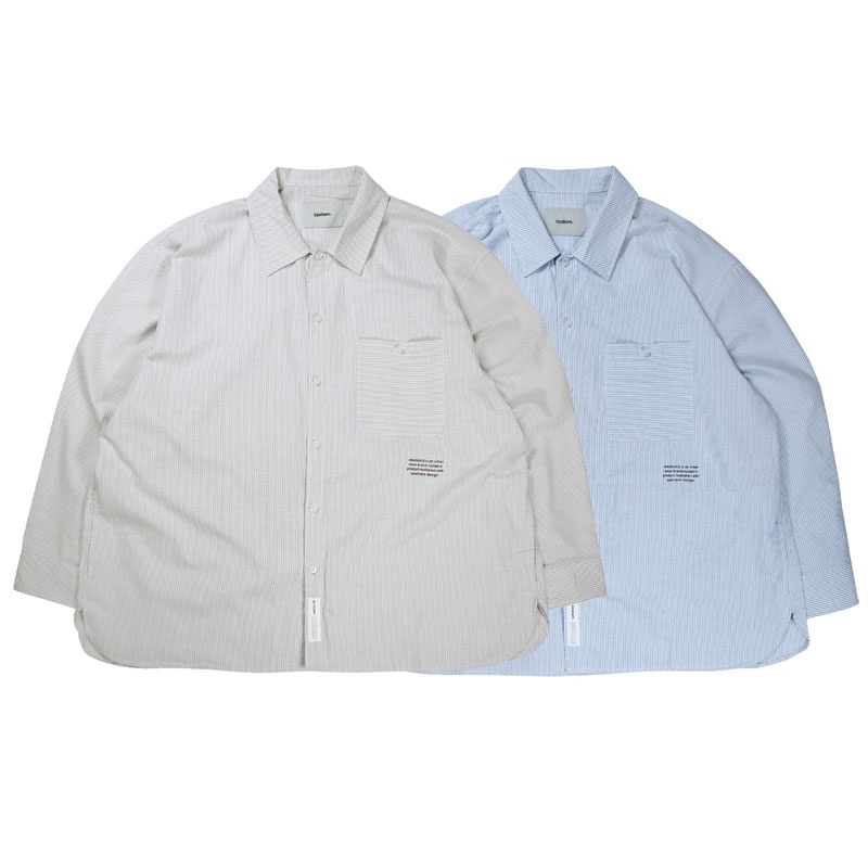 IDEALISM ID22030 CASUAL L/S SHIRT 直條紋 長袖襯衫 (二色) 化學原宿