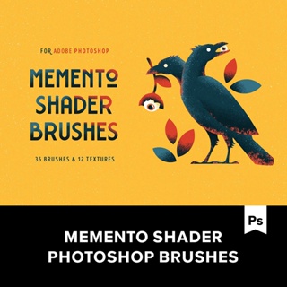 Photoshop筆刷 | Shader Brushes For Photoshop 專用著色紋理筆刷