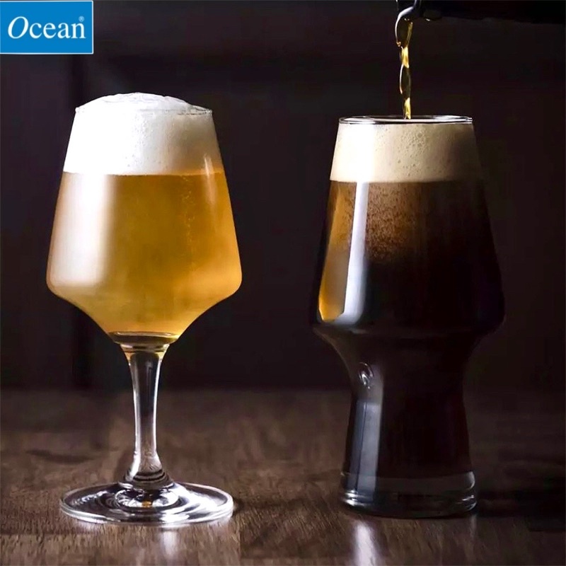 【BOLI】 Ocean CRAFT 精釀啤酒杯 高腳啤酒杯 生啤酒杯 酒杯 飲料杯 耐用 390ml 565ml