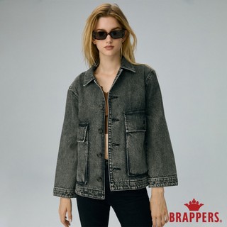 BRAPPERS 女款 全棉牛仔外套-雪花黑