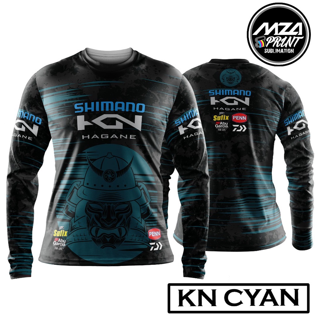 Shimano KN HAGANE 版釣魚服昇華衣服防紫外線速乾釣魚 Baju Pancing 尺寸