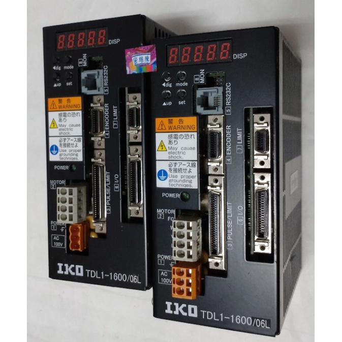 🌞二手現貨保固IKO驅動器TDL1-1600/06L AC100V馬達 脈衝 限制RS232通信 I/O編碼器 MON