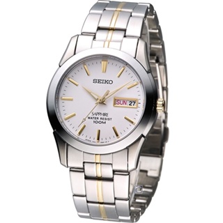 精工 seiko sk037 經典大三針紳士腕錶 銀x金-37mm 7n43-0ar0ks/sgg719j1