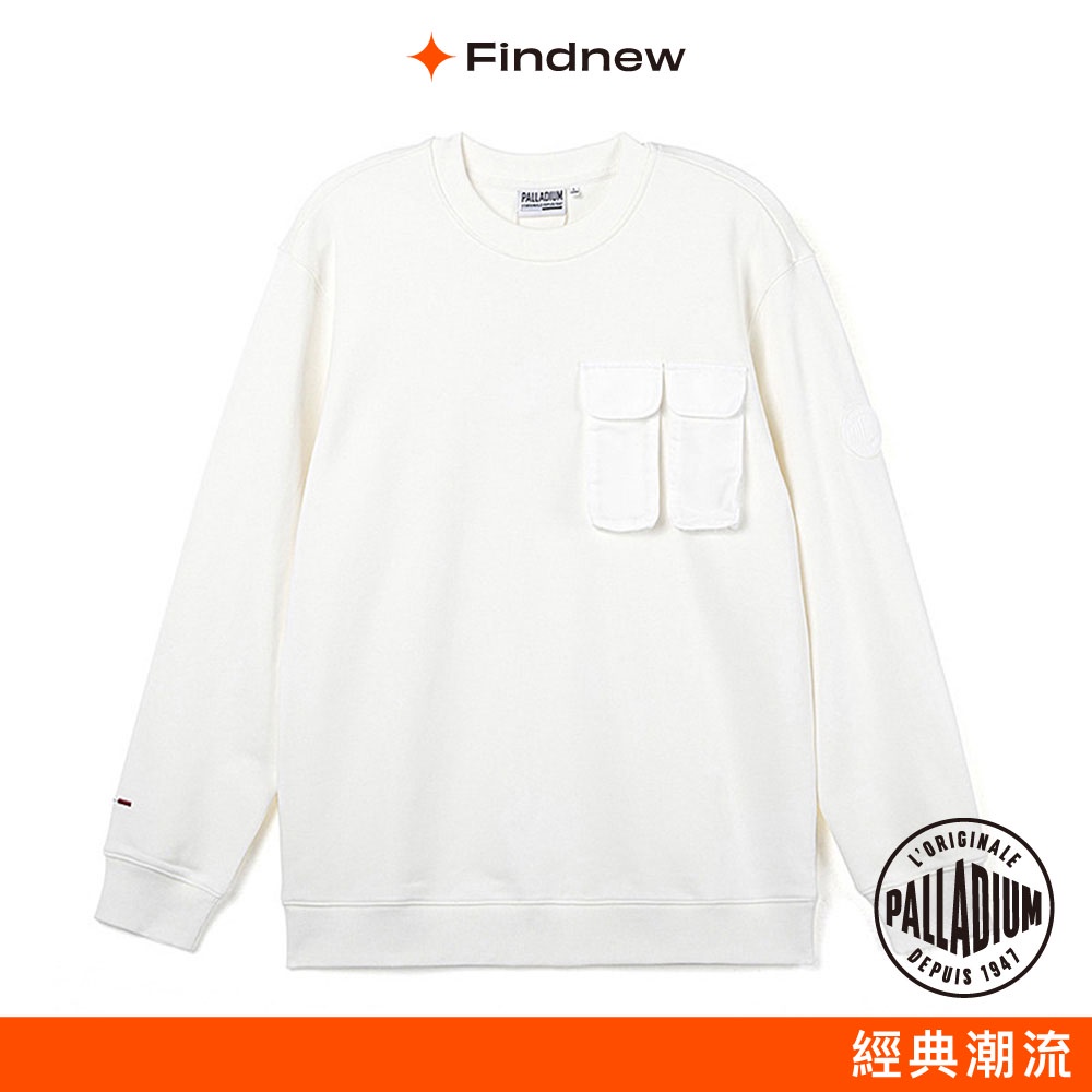 PALLADIUM 口袋設計基本款衛衣 白色 男款 105969-100【Findnew】