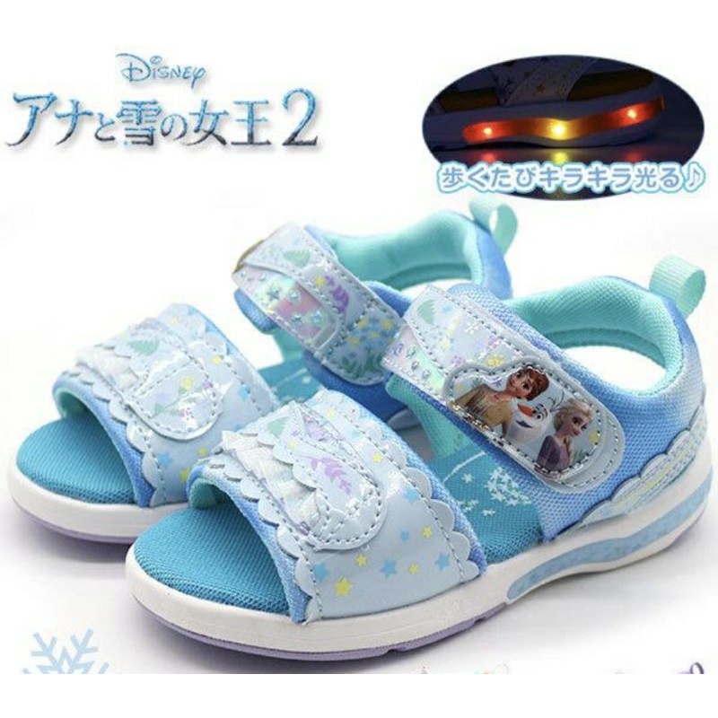 MOONSTAR月星女童涼鞋 冰雪奇緣電燈鞋（ 315）DNC12749