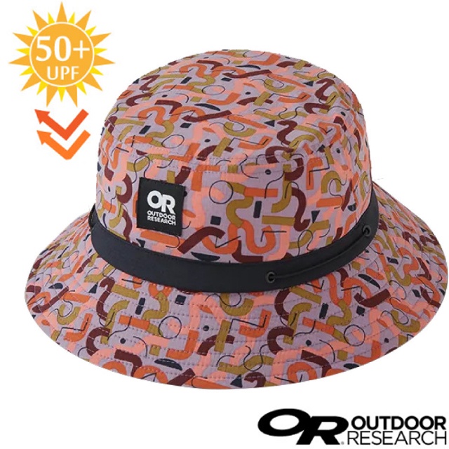 【美國 Outdoor Research】Zendo Bucket Hat抗UV防水透氣中盤帽子_粉紫花色_287679