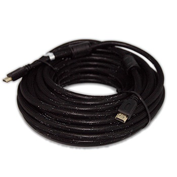 fujiei HDMI公對公傳輸線15米1.4版編織線 鍍金頭 帶尼龍網 雙磁環