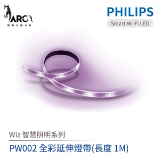 飛利浦 PHILIPS Wi-Fi WiZ 智慧照明 1M全彩延伸燈帶 LED燈帶 PW002