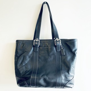 COACH Hampton G0782-F11202 黑色真皮大型托特包 Tote Bag 大容量肩背包