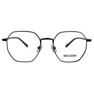 MOLSION 陌森 光學眼鏡 MJ7195 B11 知性多邊框 眼鏡框 - 金橘眼鏡