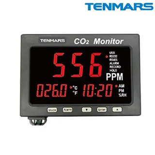 【含稅店】TENMARS LED二氧化碳溫溼度監測器 TM-187A 溫濕度計 二氧化碳監測 壁掛時鐘