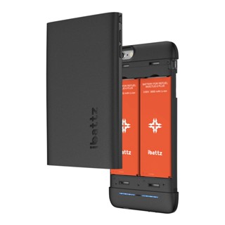 【ibattz】apple iphone 6 plus 電源手機殼 背蓋式行動電源 電池保護殼(奢華黑)