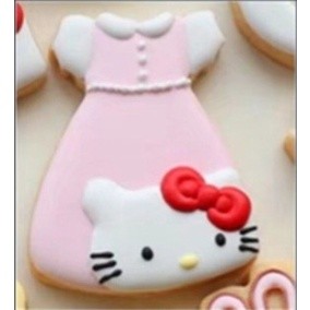 品名：#DIY手壓式可愛卡哇伊公主裙凱蒂貓kitty造型饅頭餅乾模具