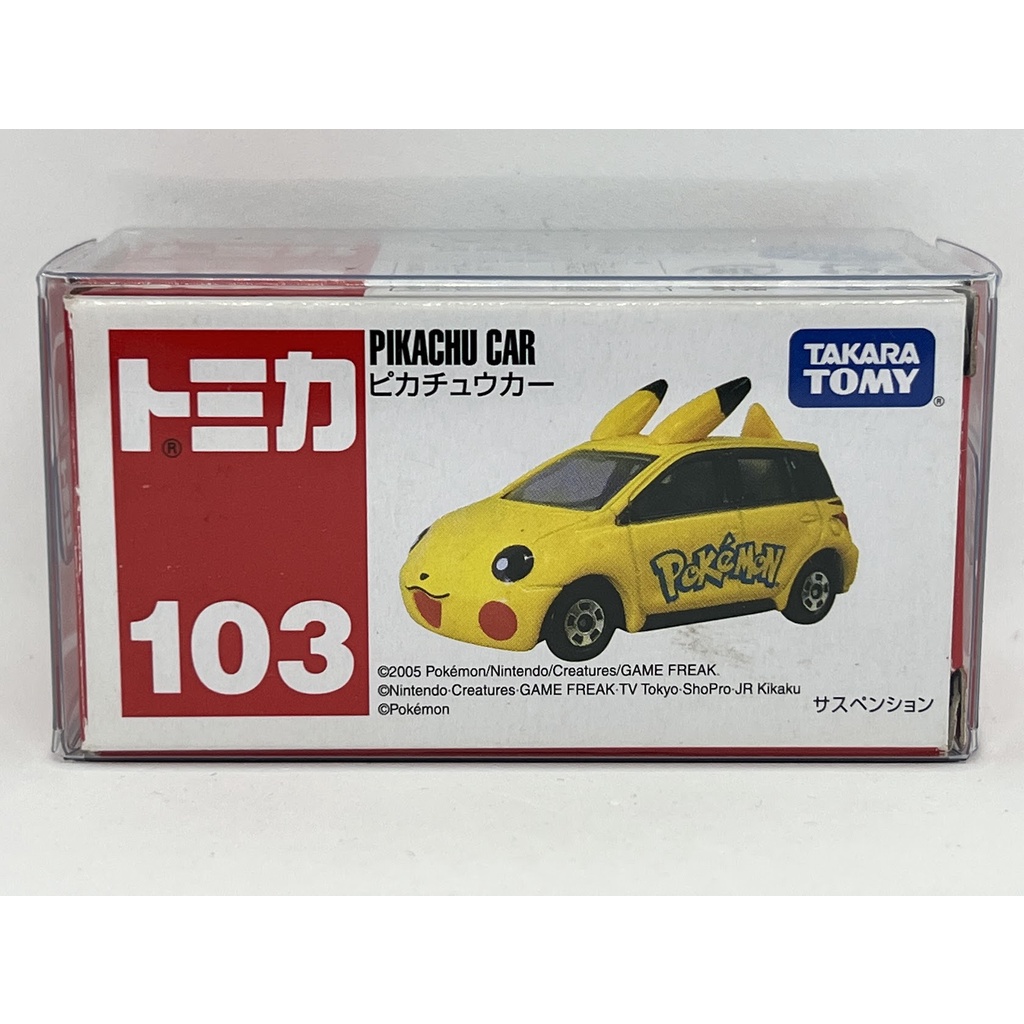 ～阿元～ Tomica NO.103 Pikachu Car 皮卡丘 精靈寶可夢 多美小汽車 正版 贈收納膠盒