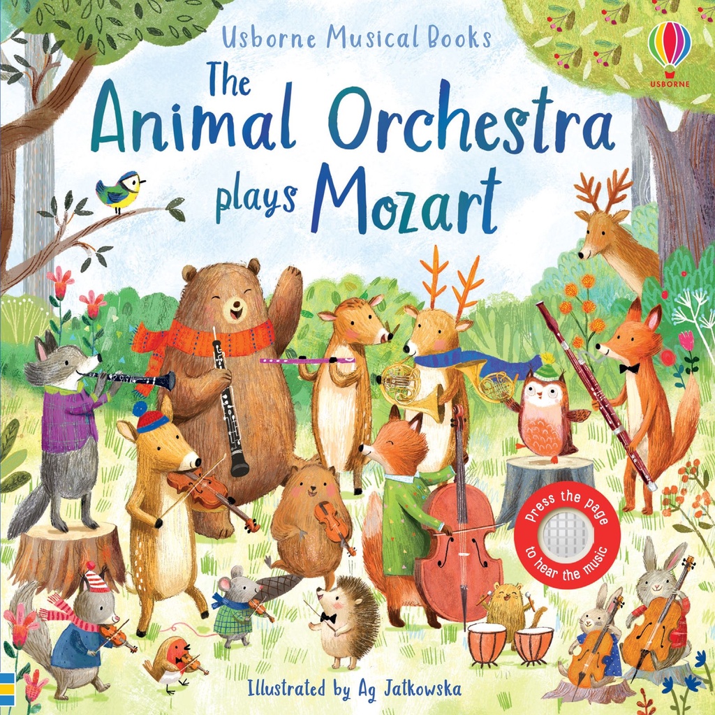 【預購-到貨時間以私訊為主】美國Usborne出版 - Animal Orchestra - Mozart