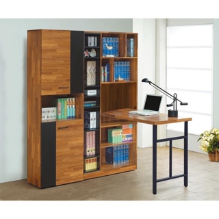 《阿寶的店》奧蘿拉2尺雙色半開放書櫃/3尺雙色開放書櫃+側桌書桌