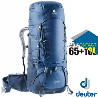 【德國 Deuter】Aircontact 65+10L 專業輕量拔熱透氣背包.適健行登山_藍_3320519