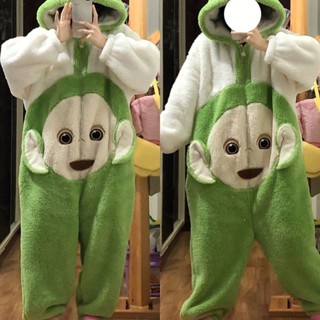 💜女生睡衣睡袍睡裙連身睡衣 長袖睡衣裙女居家服 加厚保暖家居服2022秋冬新款背帶連體褲珊瑚絨可愛保暖舒適家居服裝睡衣