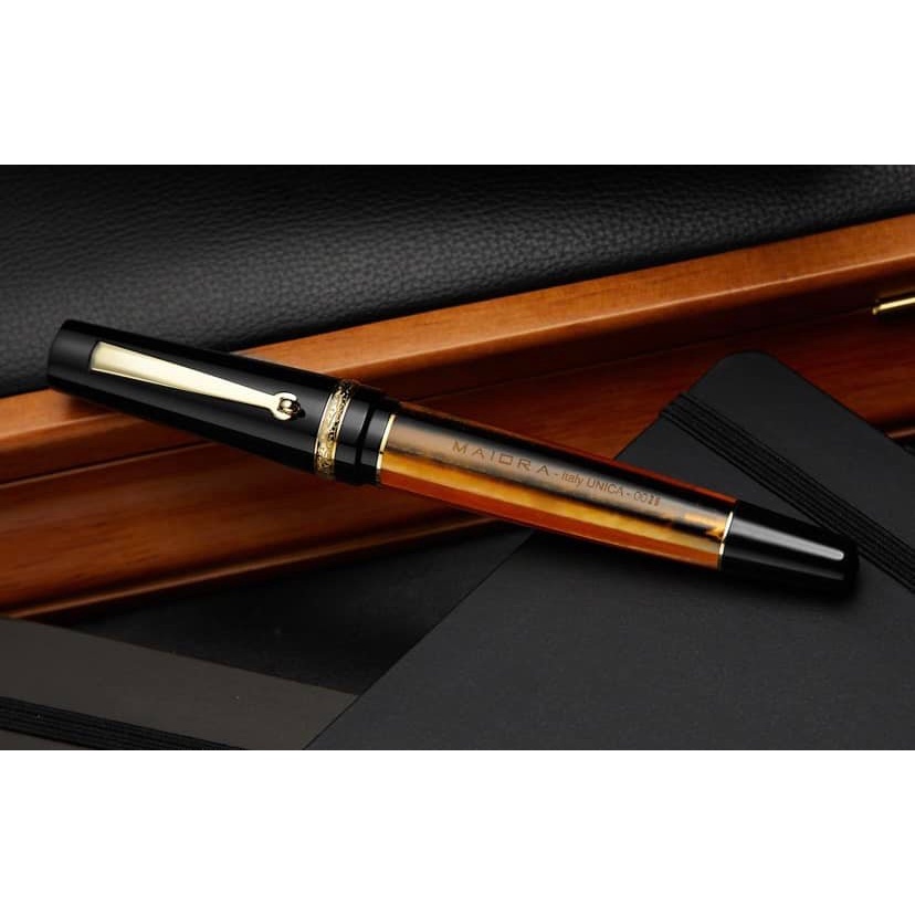 【古今鋼筆】義大利品牌Delta旗下 Maiora Aventus系列 Unica 鍍金邊飾 限量鋼筆