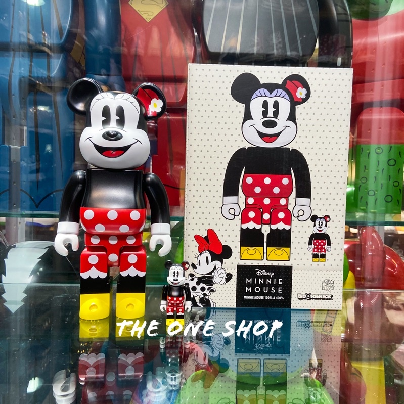 TheOneShop BE@RBRICK MINNIE Mouse 米妮 迪士尼 庫柏力克熊 400% 100%