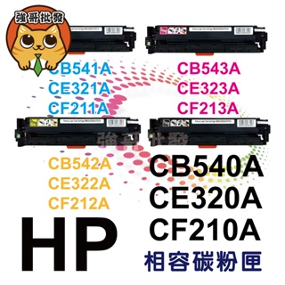 HP CE310A 黑/CE311A 藍/ CE312A 黃/ CE313A 紅/ 126A 相容碳粉匣CP1025nw