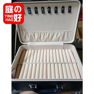 大號30入 高階珠寶手鐲盒 多功能收藏箱 弔墬 項鍊 首飾 戒指 鐲盒 鐲子 翡翠 玉墬 高檔皮質 展示收納盒