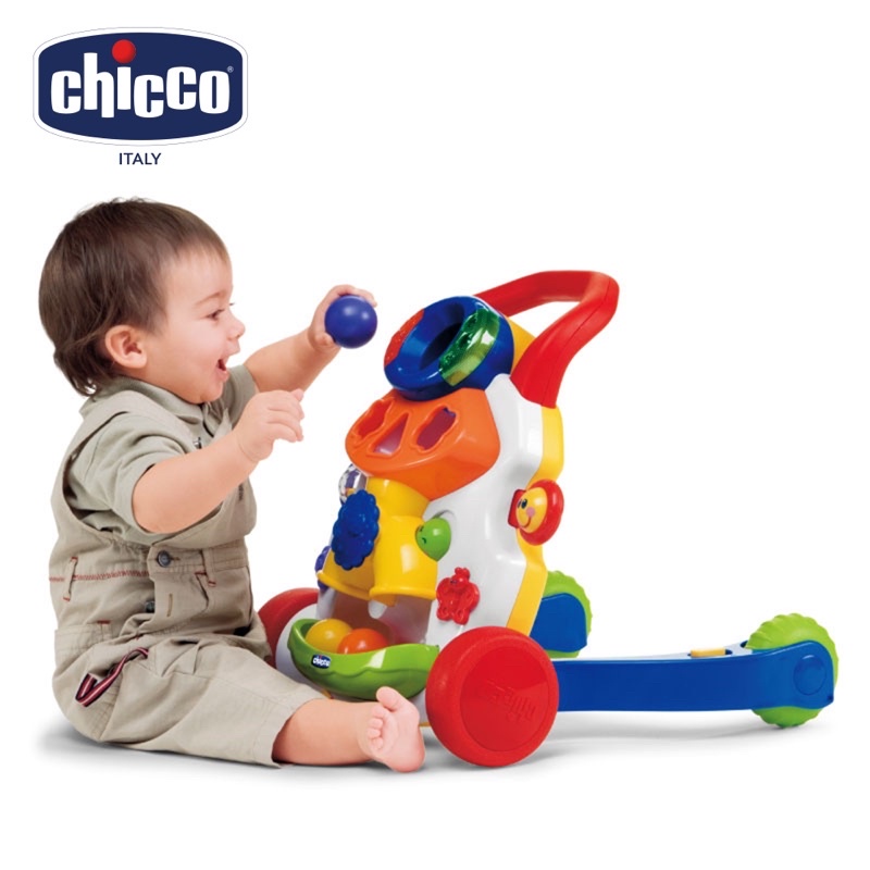 Chicco 2in1 寶貝音樂助步車 學步車 寶寶多功能音樂學步車 嬰兒學走車 9-24M手推助步車