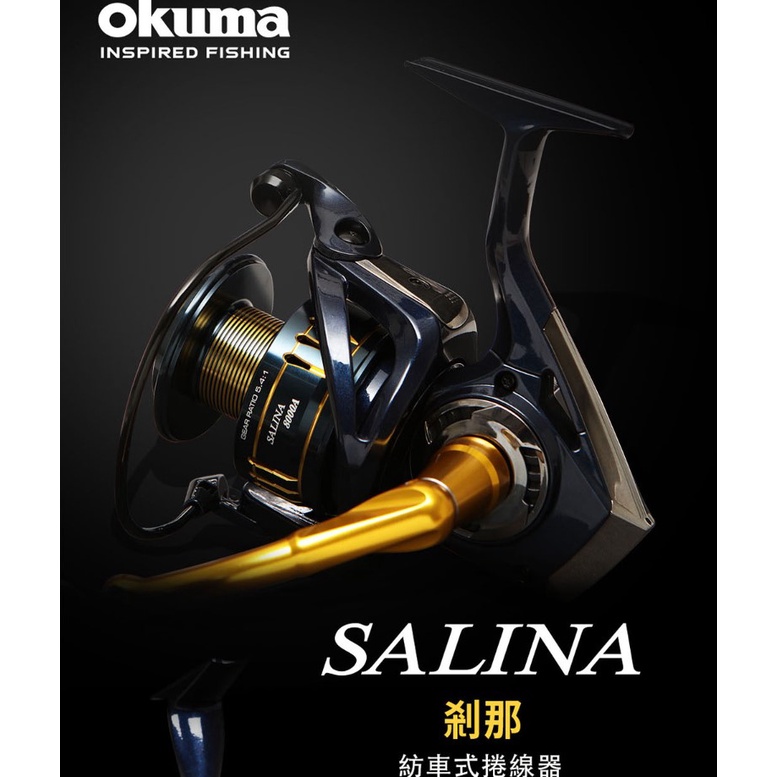 【世界釣具】🔥免運🔥寶熊 Okuma SALINA 剎那 輕量剛性海水紡車 捲線器 大物 紡車式捲線器 龍膽石斑 海釣場