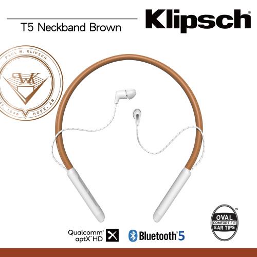 KLIPSCH 古力奇 T5 Neckband 真皮頸掛式藍牙耳機 防水 運動