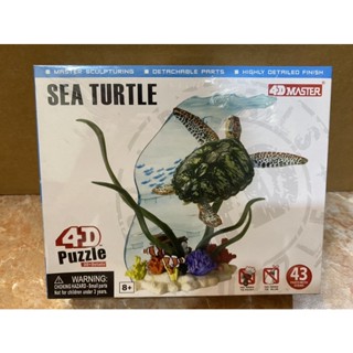 綠蠵龜、海龜、陸龜、地圖龜4D立體組合模型（無尺寸）