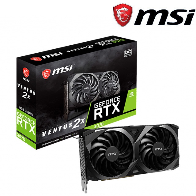 微星 RTX3060Ti VENTUS 2X 8G V1 LHR